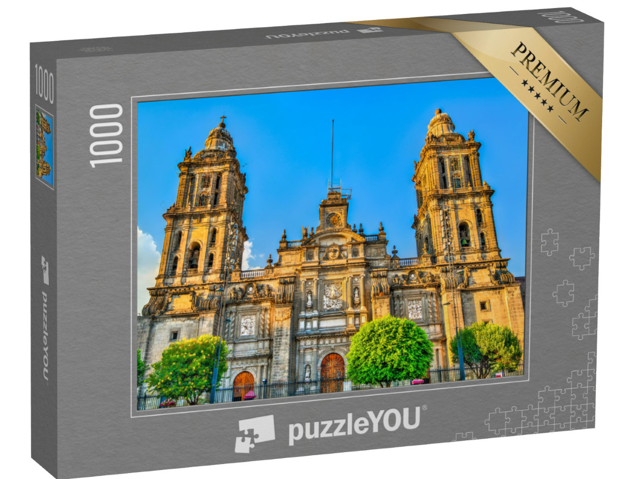Puzzel 1000 stukjes „De Metropolitan Kathedraal in Mexico-Stad“