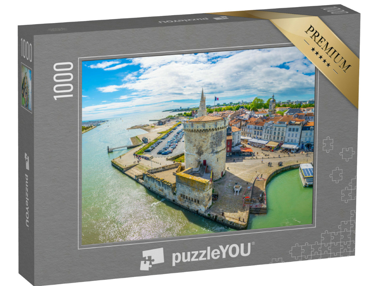 Puzzel 1000 stukjes „Schilderachtige kust van La Rochelle in Frankrijk“