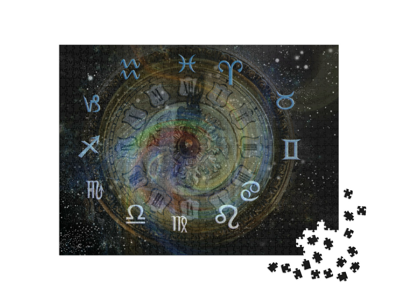 Puzzel 1000 stukjes „Astrologie, twaalf tekens van de dierenriem“