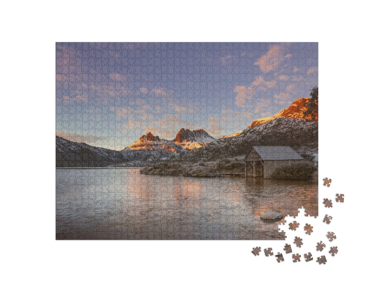 Puzzel 1000 stukjes „Cradle Mountain, centrale hooglanden in Tasmanië, Australië“