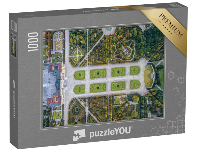 Puzzel 1000 stukjes „Schloss Schönbrunn met tuin, Wenen“