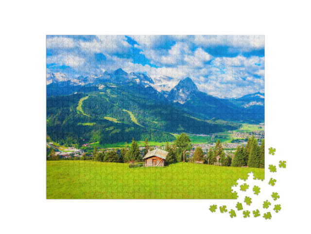 Puzzel 1000 stukjes „Zugspitze en Alpspitze“
