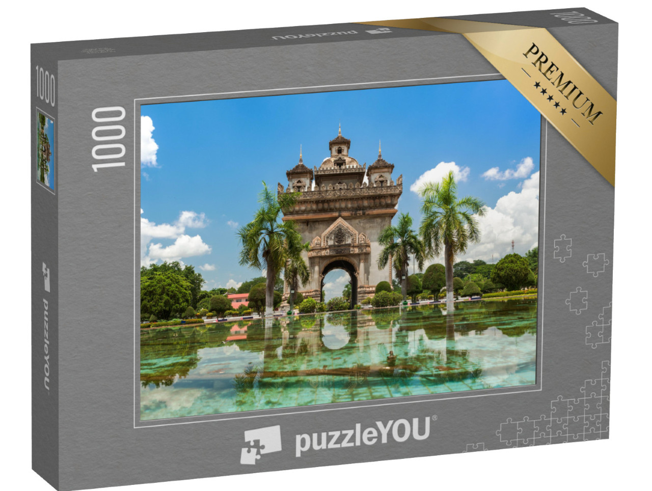 Puzzel 1000 stukjes „Patuxai Monument in Vientiane“