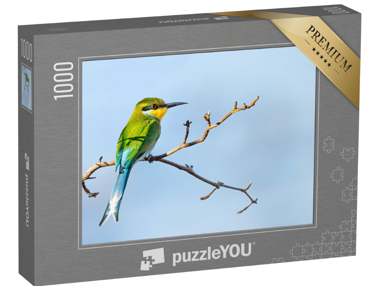 Puzzel 1000 stukjes „Zwaluwzwaan op een acaciaboom, Botswana“