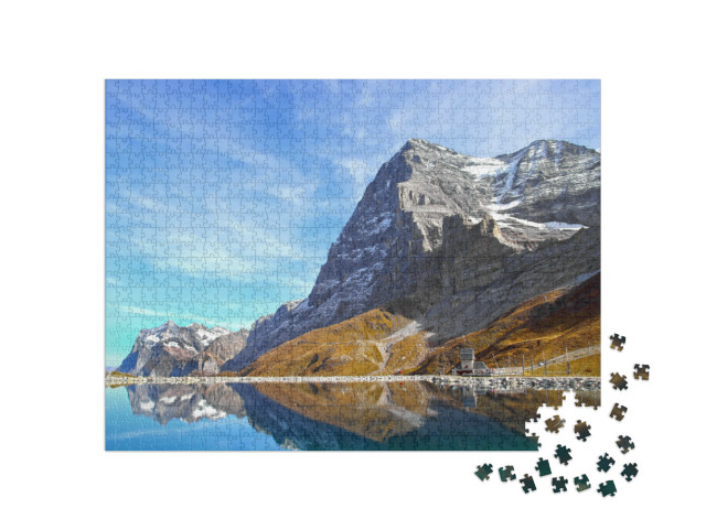 Puzzel 1000 stukjes „Eiger, Mönch en Jungfrau: het driemanschap van de Berner Alpen“