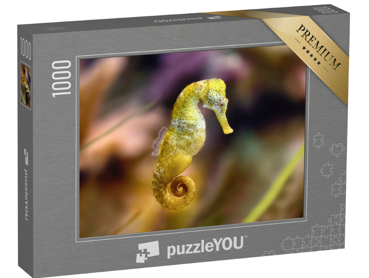 Puzzel 1000 stukjes „Geel langsnuitzeepaardje“