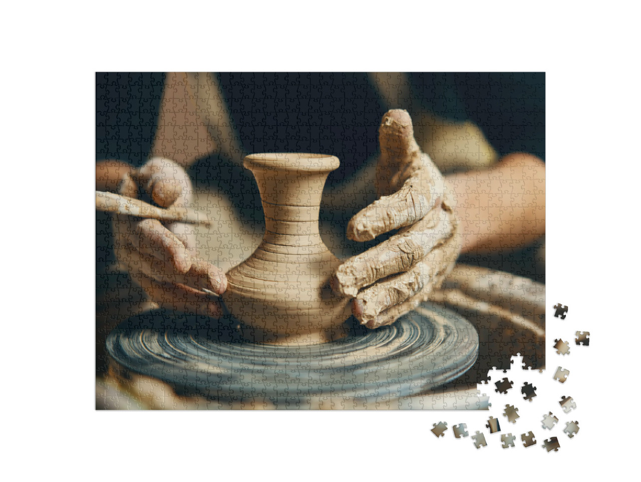 Puzzel 1000 stukjes „De delicate kunst van aardewerk“