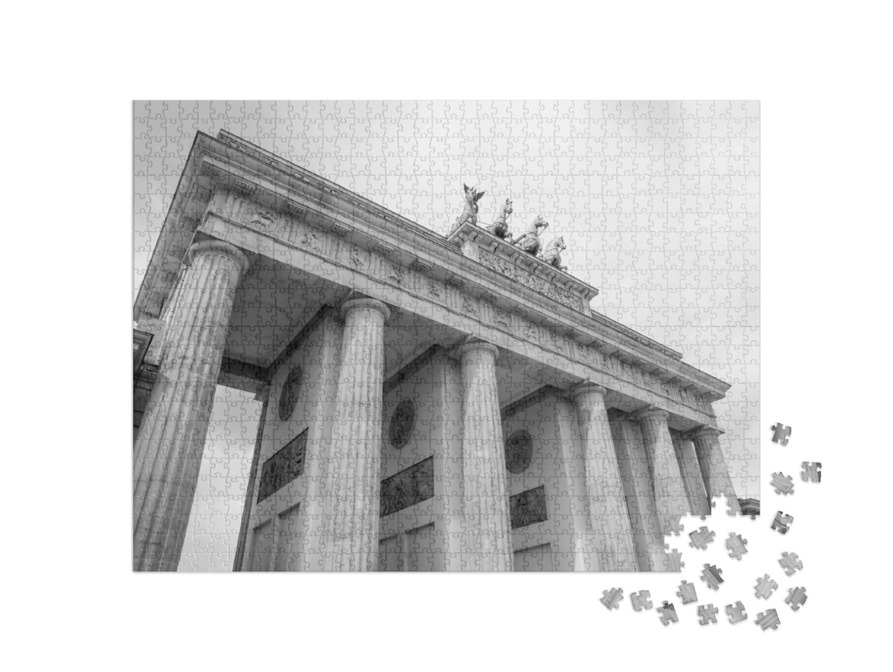 Puzzel 1000 stukjes „De Brandenburger Tor, het beroemde symbool van Berlijn“