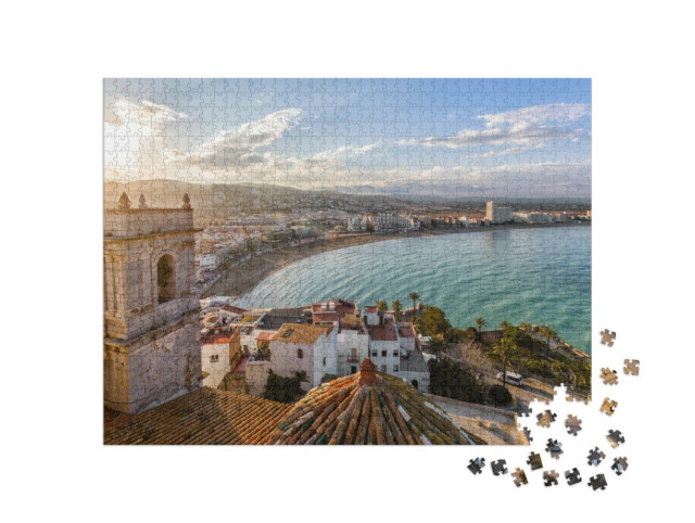 Puzzel 1000 stukjes „Romantische kuststad, Valencia, Spanje“
