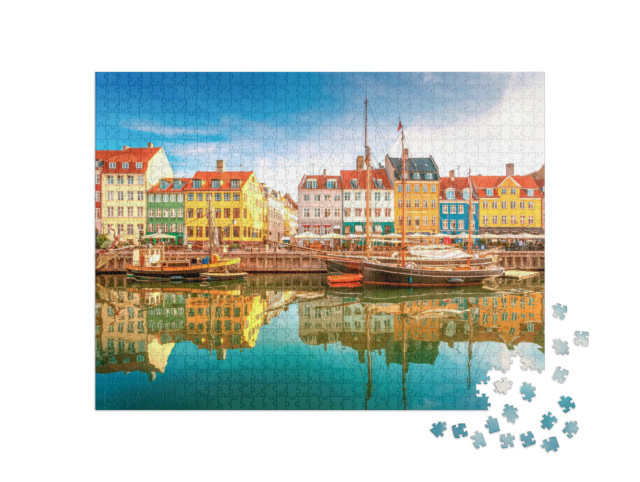 Puzzel 1000 stukjes „Nyhavn in Kopenhagen“