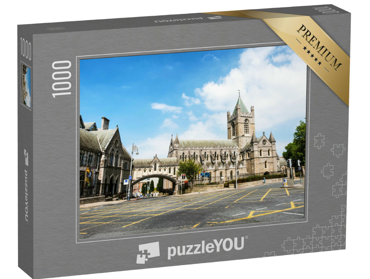 Puzzel 1000 stukjes „Oude Christ Church kathedraal in Dublin, Ierland“