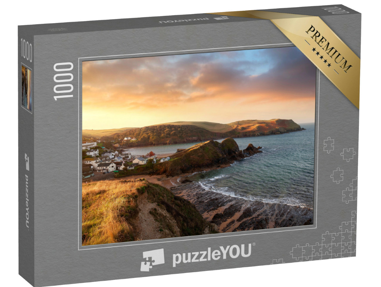 Puzzel 1000 stukjes „Hope Cove, een kustplaats in Devon, Engeland“