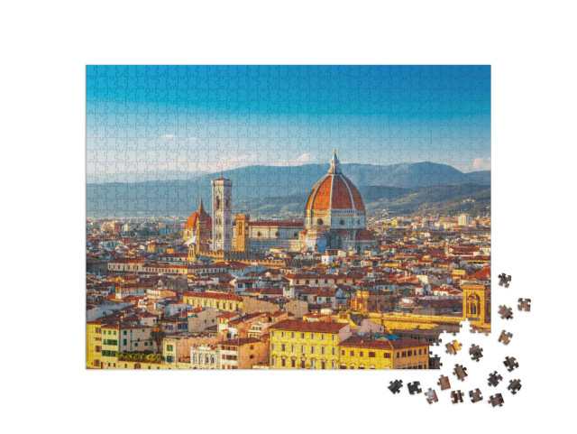Puzzel 1000 stukjes „Kathedraal van Florence bij zonsopgang“