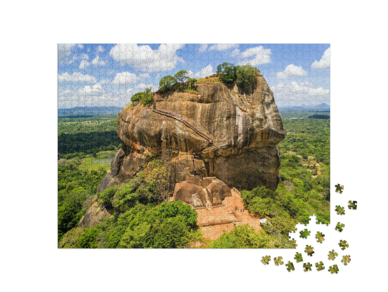 Puzzel 1000 stukjes „Sigiriya Leeuwenrots, Dambulla, Sri Lanka“