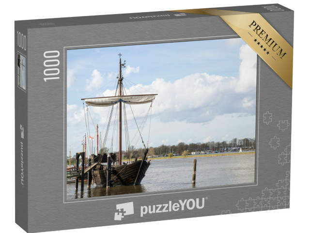 Puzzel 1000 stukjes „Kamper Kogge aan de IJssel bij Kampen in Overijssel“