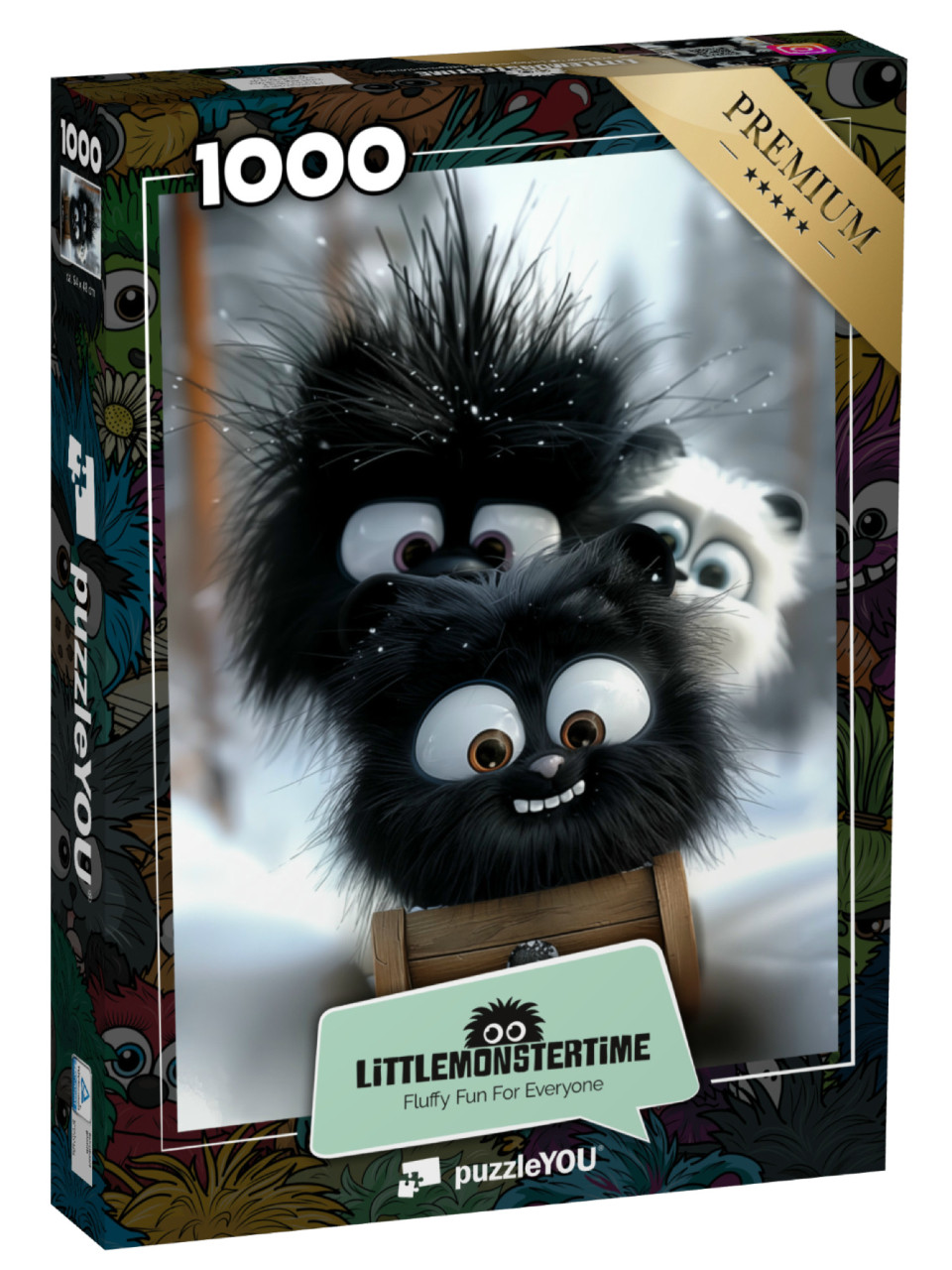Puzzel 1000 stukjes „LITTLEMONSTERTIME: Max, Sam and Sue“