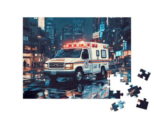 Puzzel 100 stukjes „Snel te hulp“