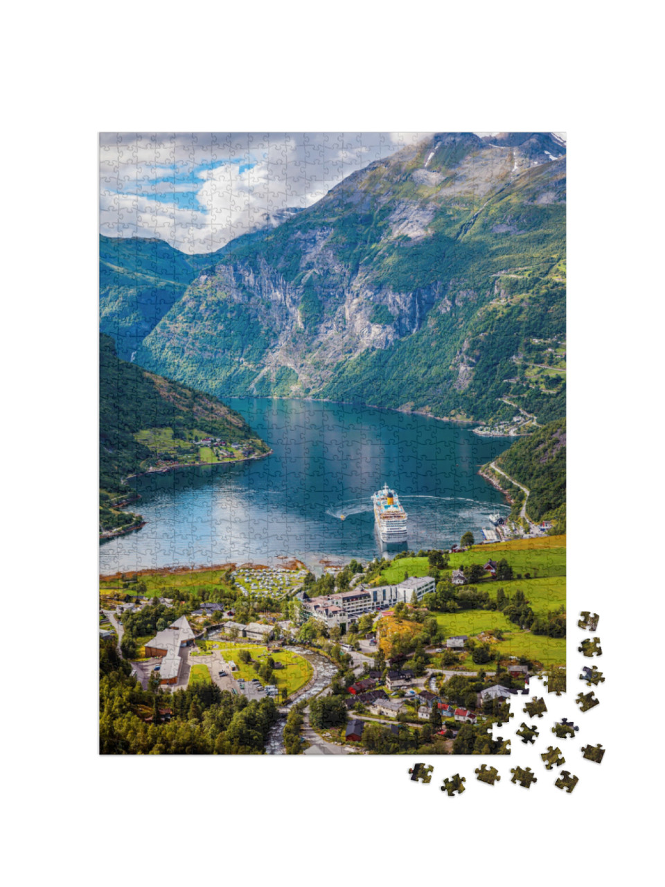 Puzzel 1000 stukjes „Geirangerfjord“