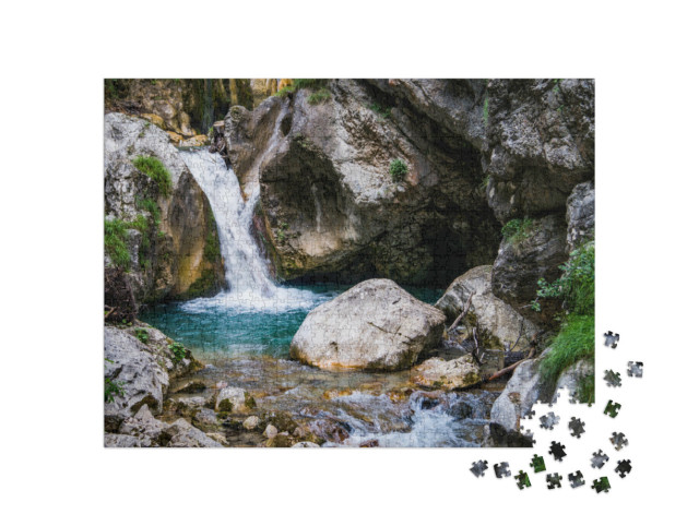Puzzel 1000 stukjes „De Tscheppakloof in Karinthië, Oostenrijk“