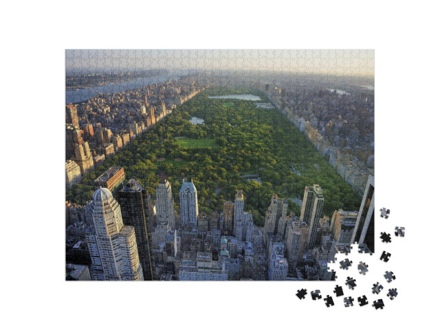 Puzzel 1000 stukjes „Central Park en wolkenkrabbers van Manhattan, New York“