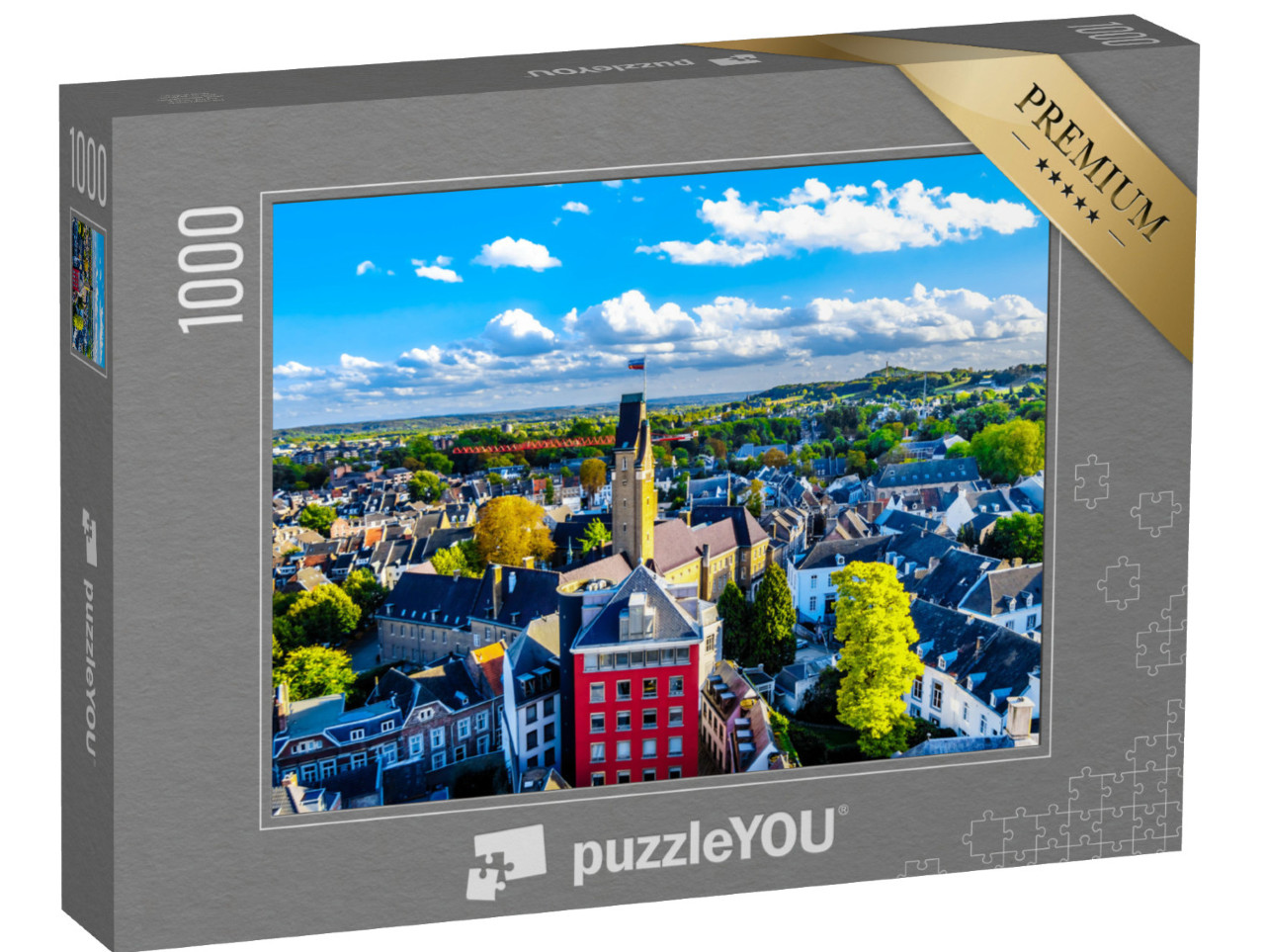 Puzzel 1000 stukjes „Stad Maastricht in Nederland gezien vanaf de toren van de Sint Janskerk“