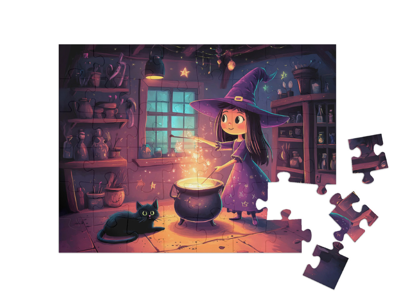 Puzzel 48 stukjes „De toverdrank van vriendschap“