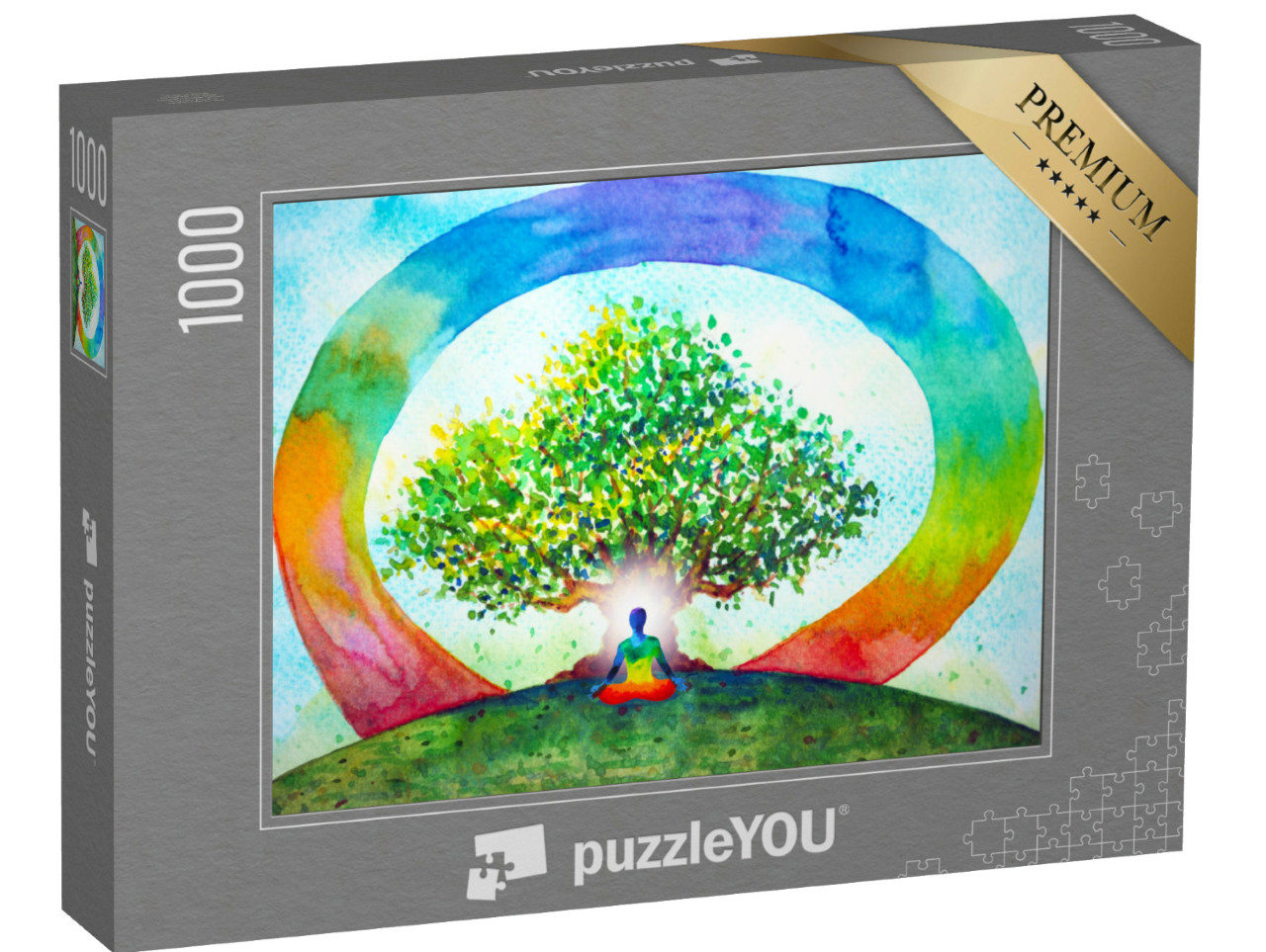 Puzzel 1000 stukjes „Meditatie, abstracte kleuren“