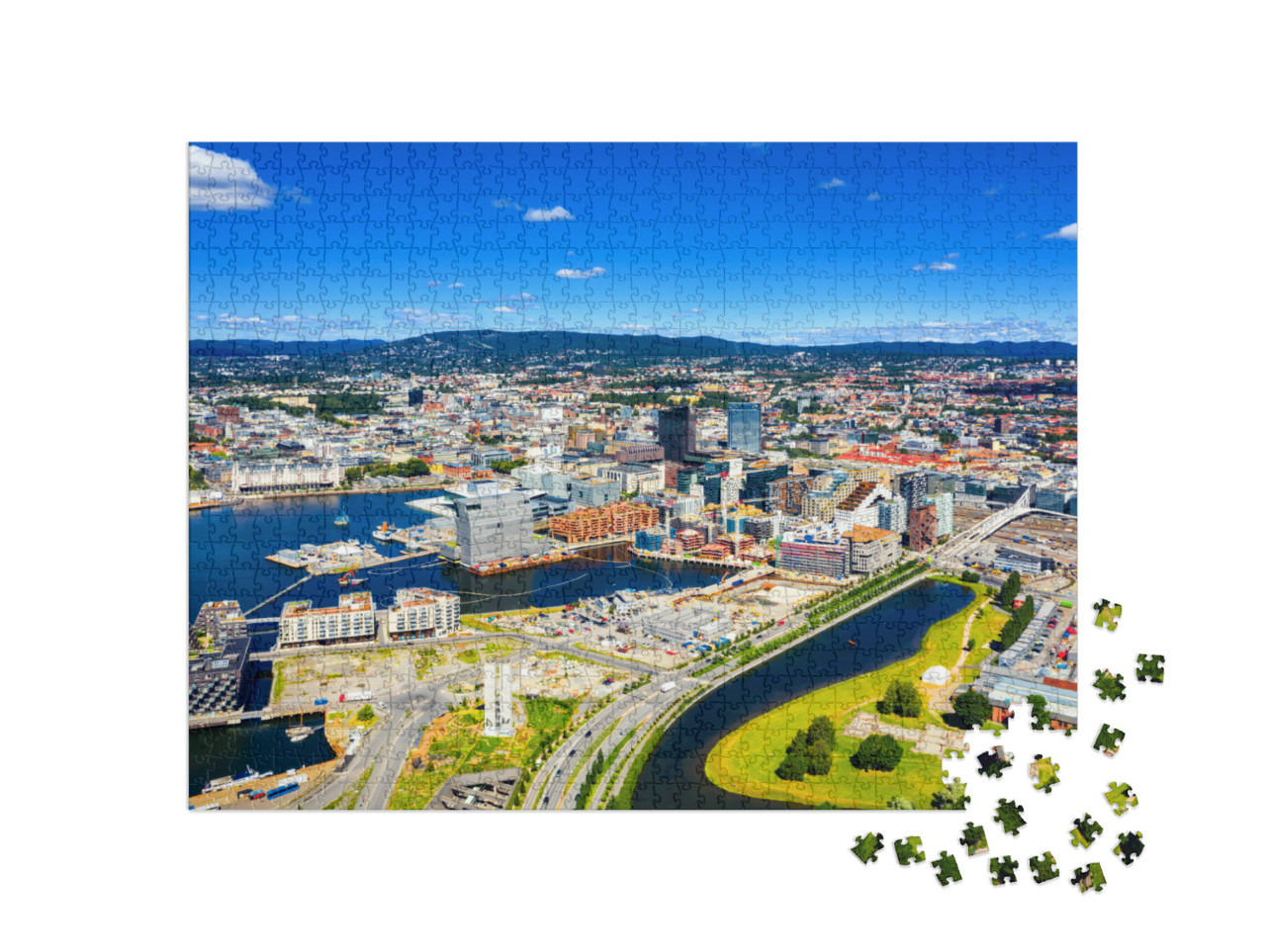 Puzzel 1000 stukjes „Oslo, Noorwegen“