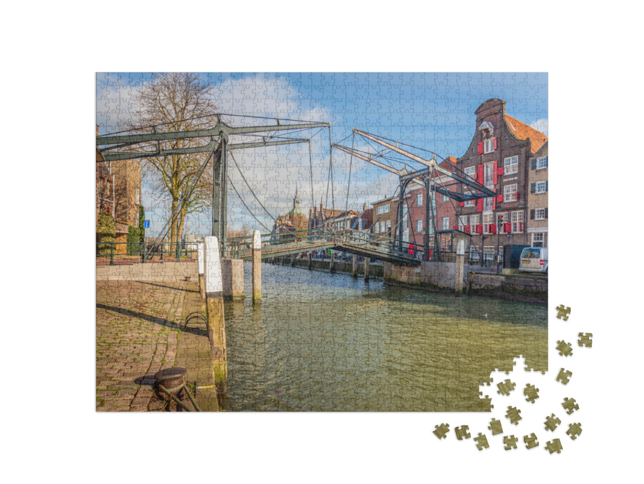 Puzzel 1000 stukjes „De Damiatebrug in Dordrecht“