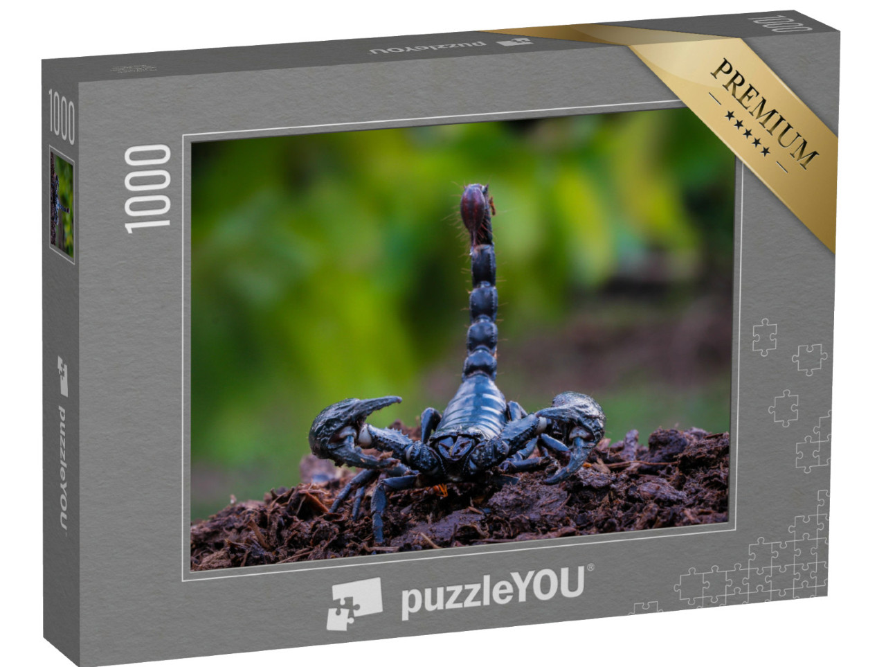 Puzzel 1000 stukjes „Zwarte orkenschorpioen, de dodelijke reuzenschorpioen“