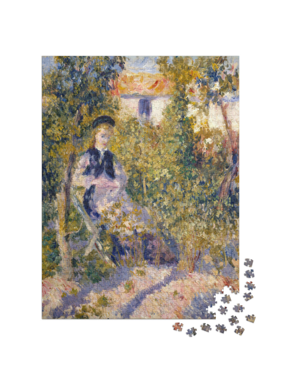 Puzzel 1000 stukjes „Auguste Renoir - Nini in de tuin“