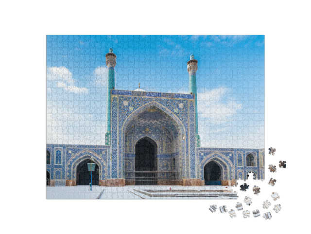 Puzzel 1000 stukjes „Binnenplaats van de Shah Moskee in Isfahan, Iran“