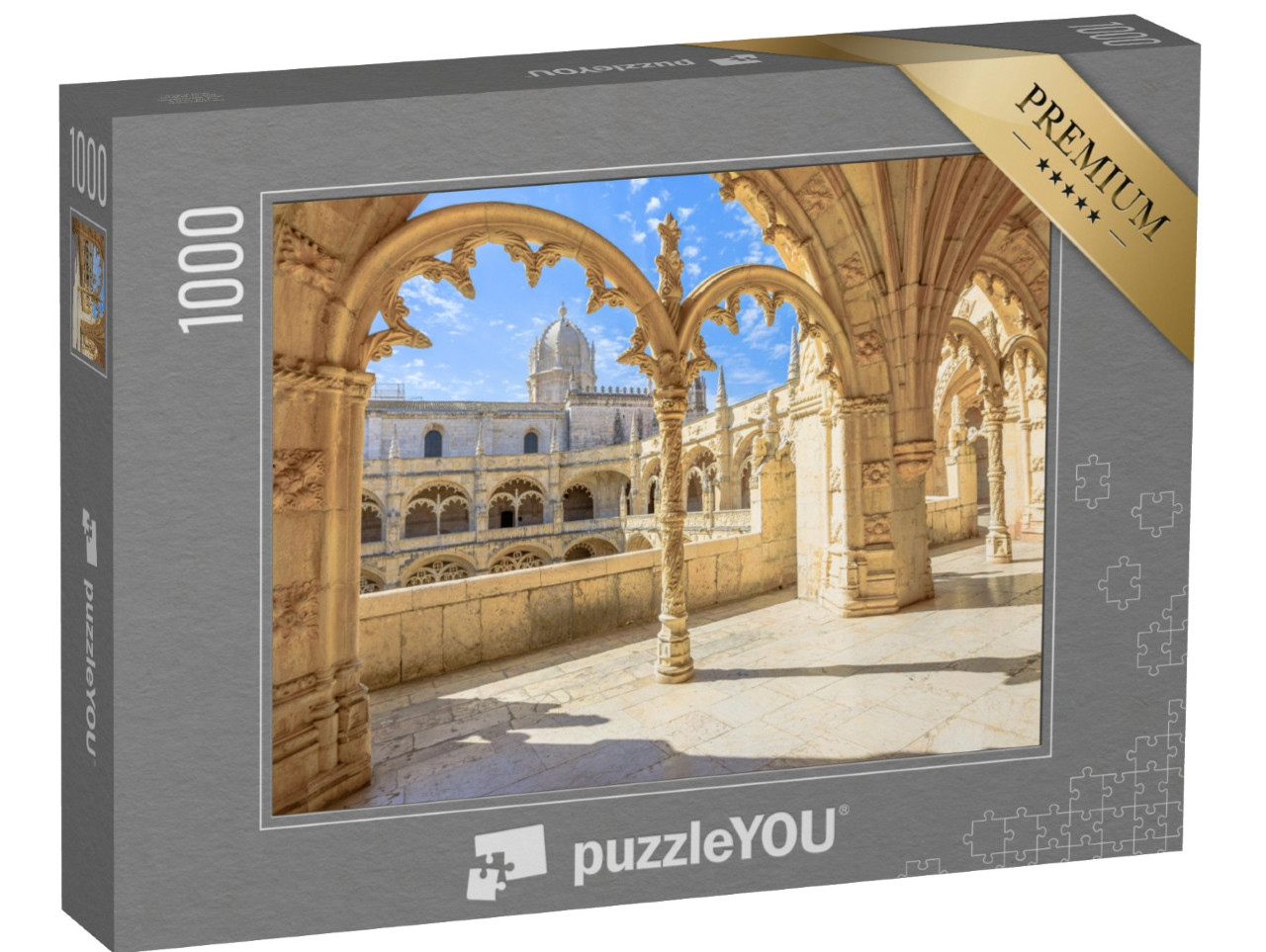 Puzzel 1000 stukjes „Mosteiro dos Jeronimos, bezienswaardigheid in Lissabon, UNESCO-werelderfgoed, Portugal“