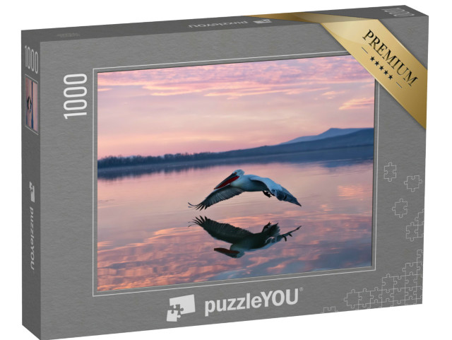 Puzzel 1000 stukjes „Pelikaan bij zonsopgang“