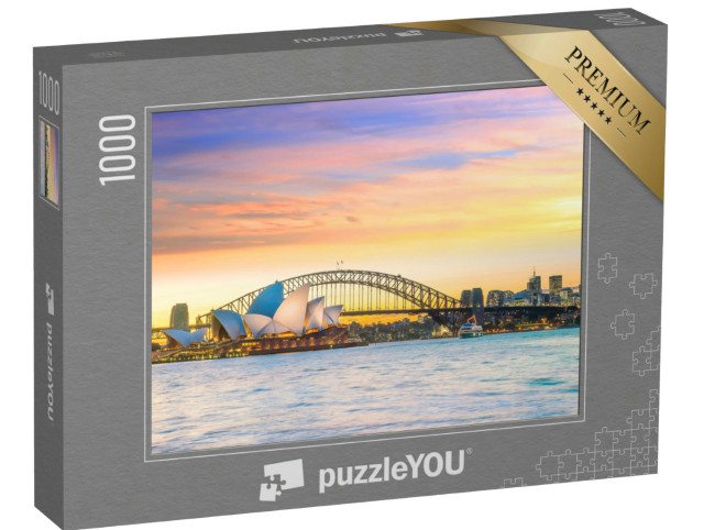Puzzel 1000 stukjes „Wereldberoemde skyline van Sydney in Australië“