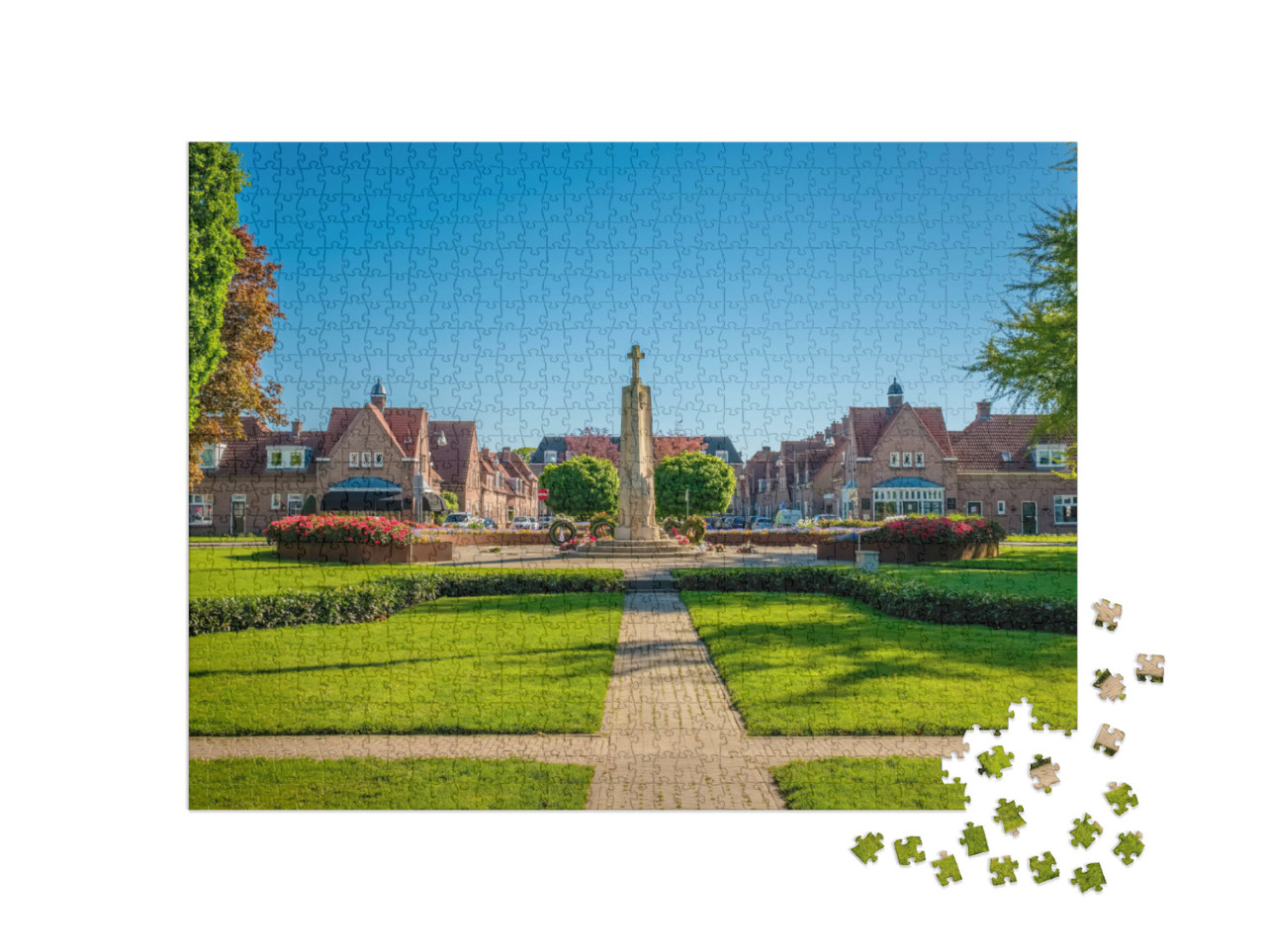 Puzzel 1000 stukjes „Dronkelaarsplein in Almelo“