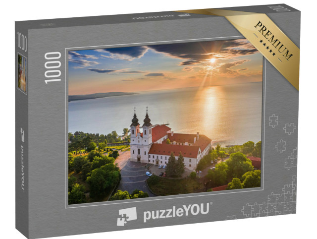 Puzzel 1000 stukjes „Benedictijnenklooster van Tihany aan het Balatonmeer, Hongarije“
