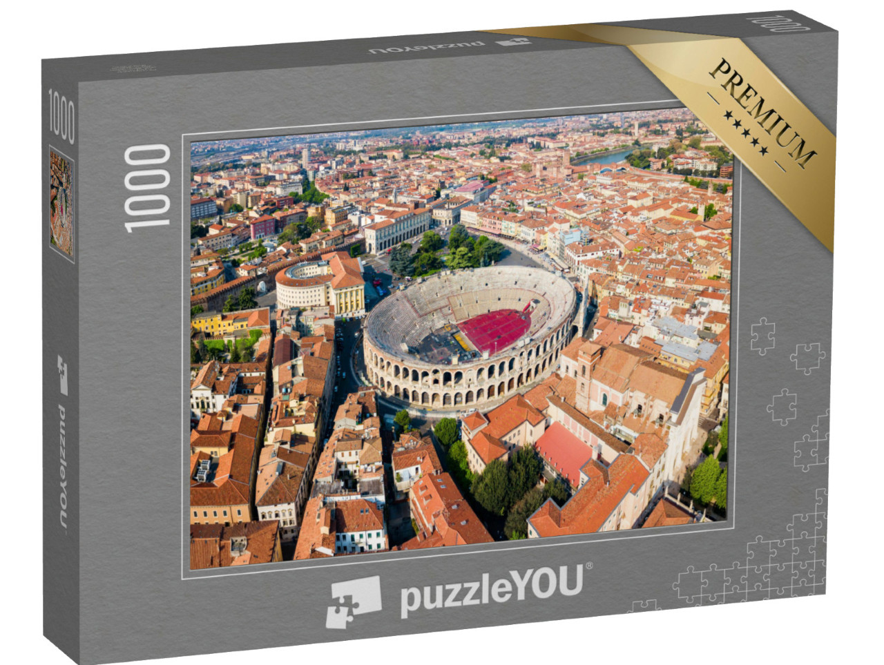 Puzzel 1000 stukjes „Romeins amfitheater op het Piazza Bra in Verona, Italië“