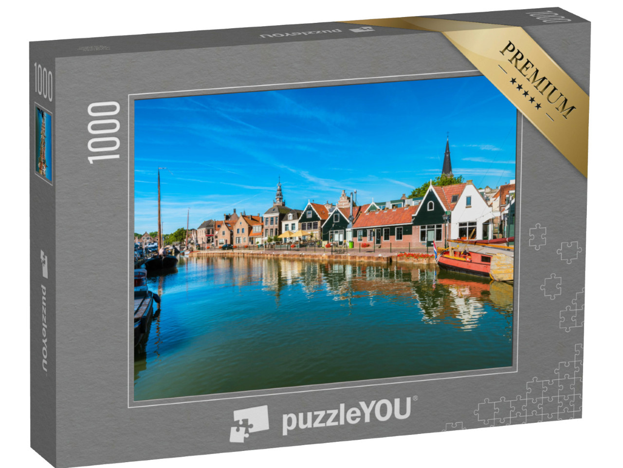 Puzzel 1000 stukjes „Uitzicht op Monnickendam Nederland“