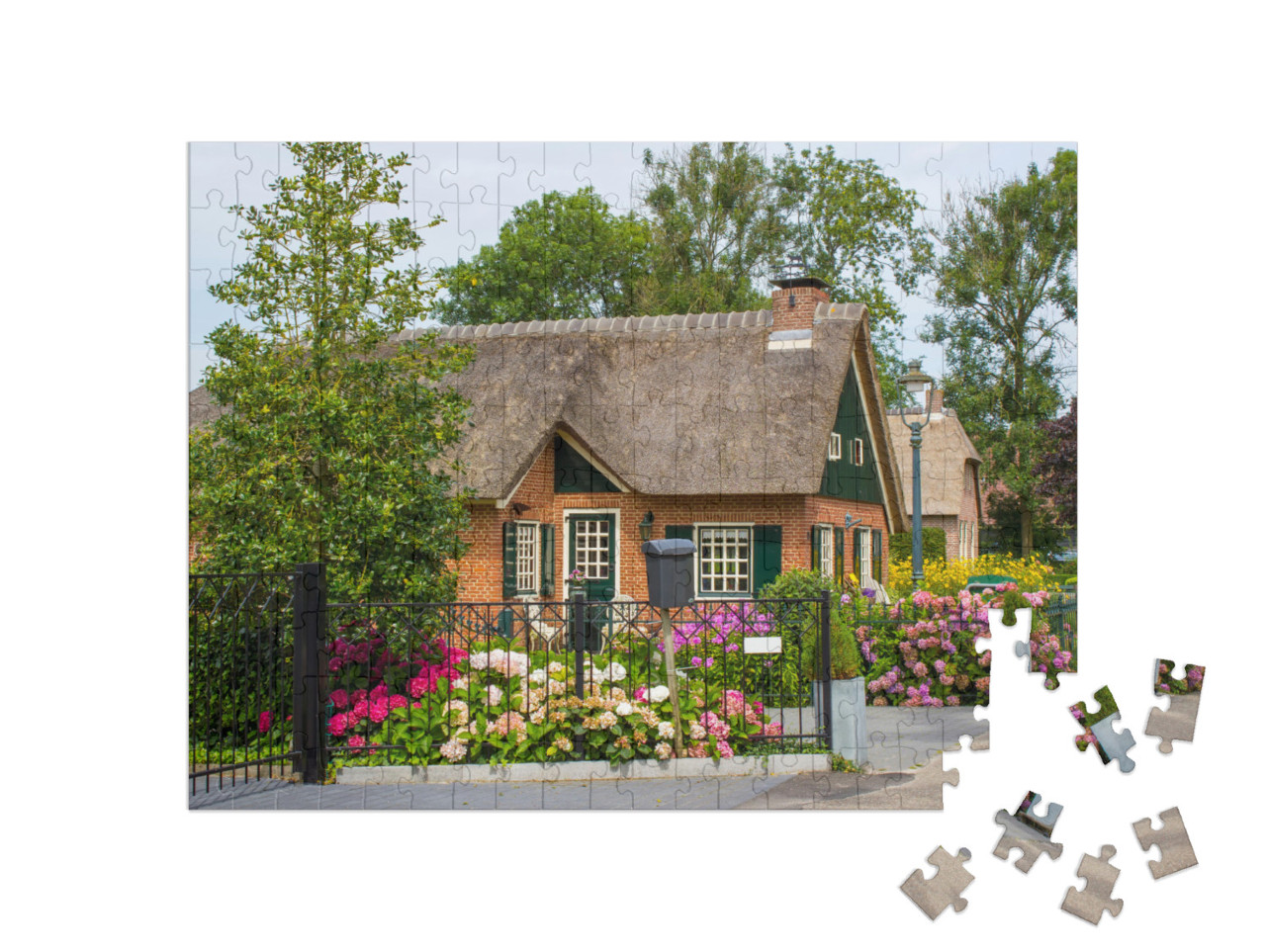 Puzzel 200 stukjes „Giethoorn, Nederland“