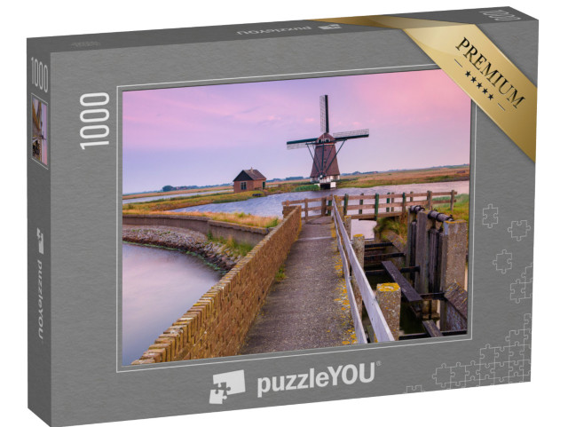 Puzzel 1000 stukjes „Molen van het Noorden op Texel“