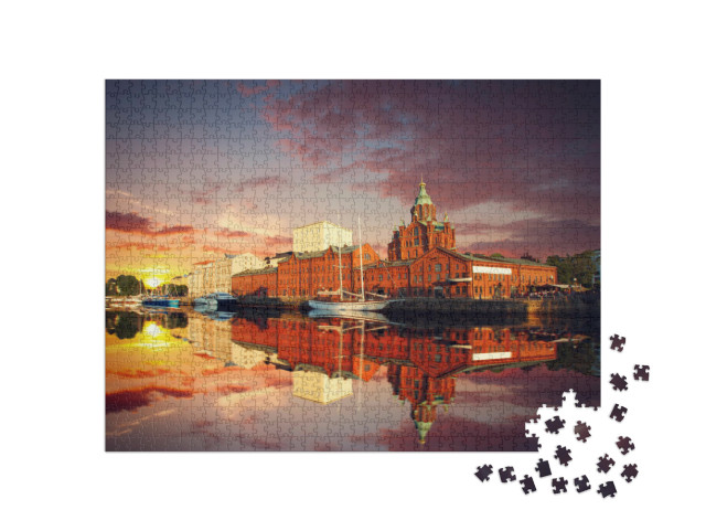 Puzzel 1000 stukjes „Uspenski-kathedraal in Helsinki, Finland“