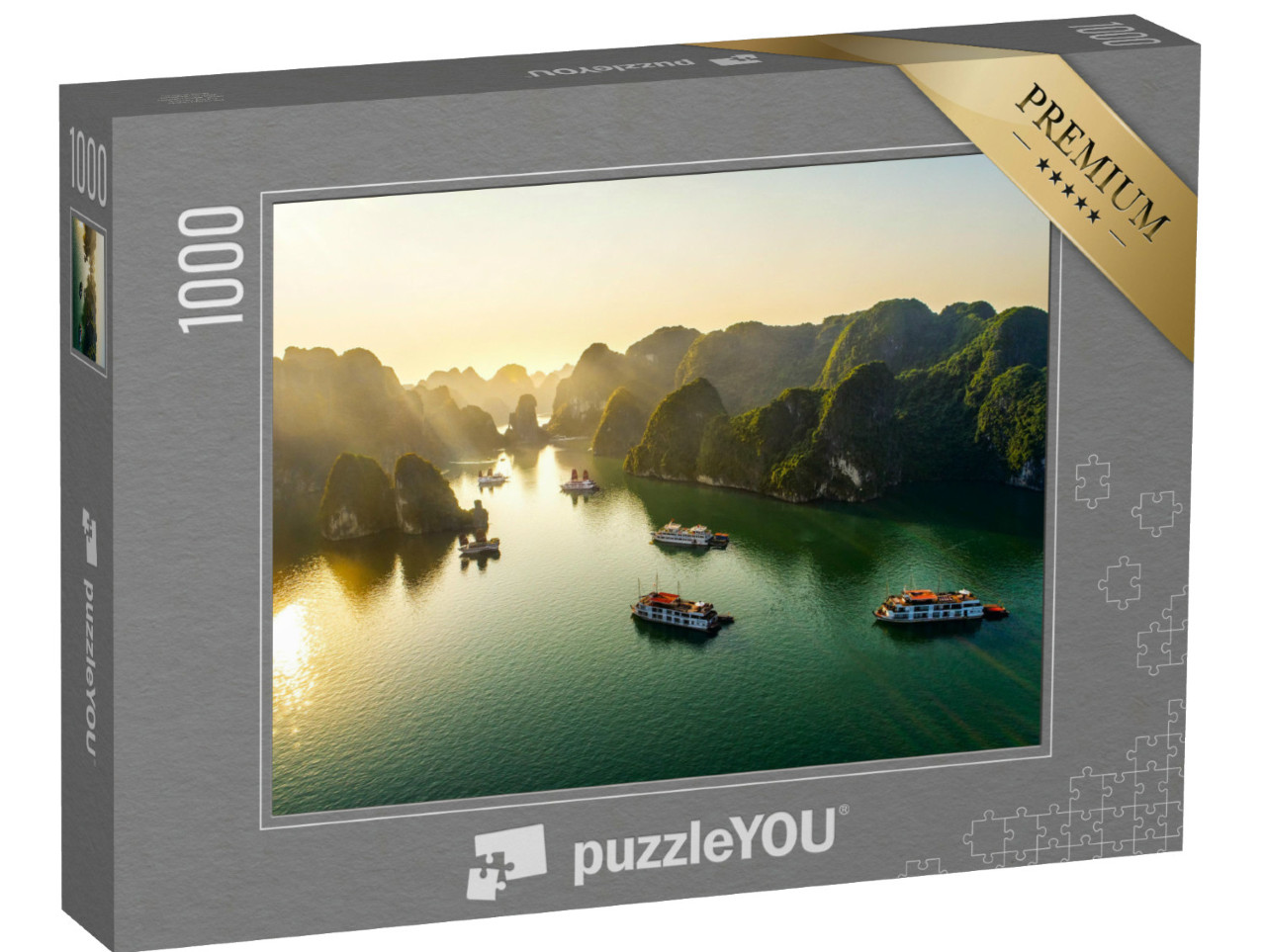 Puzzel 1000 stukjes „Halong Bay, Vietnam, Zuidoost-Azië, UNESCO Werelderfgoed“