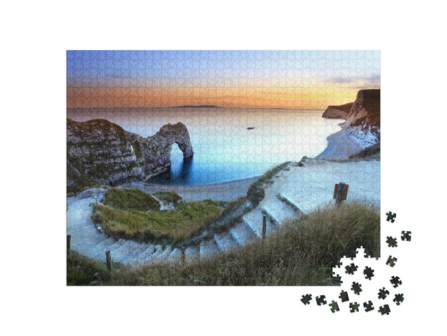 Puzzel 1000 stukjes „Zonsondergang in Dorset, Engeland“