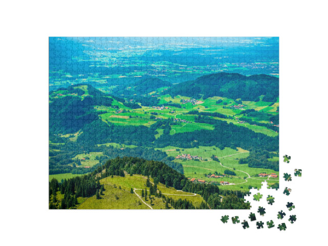 Puzzel 1000 stukjes „Uitzicht vanaf Hochries - Beieren“