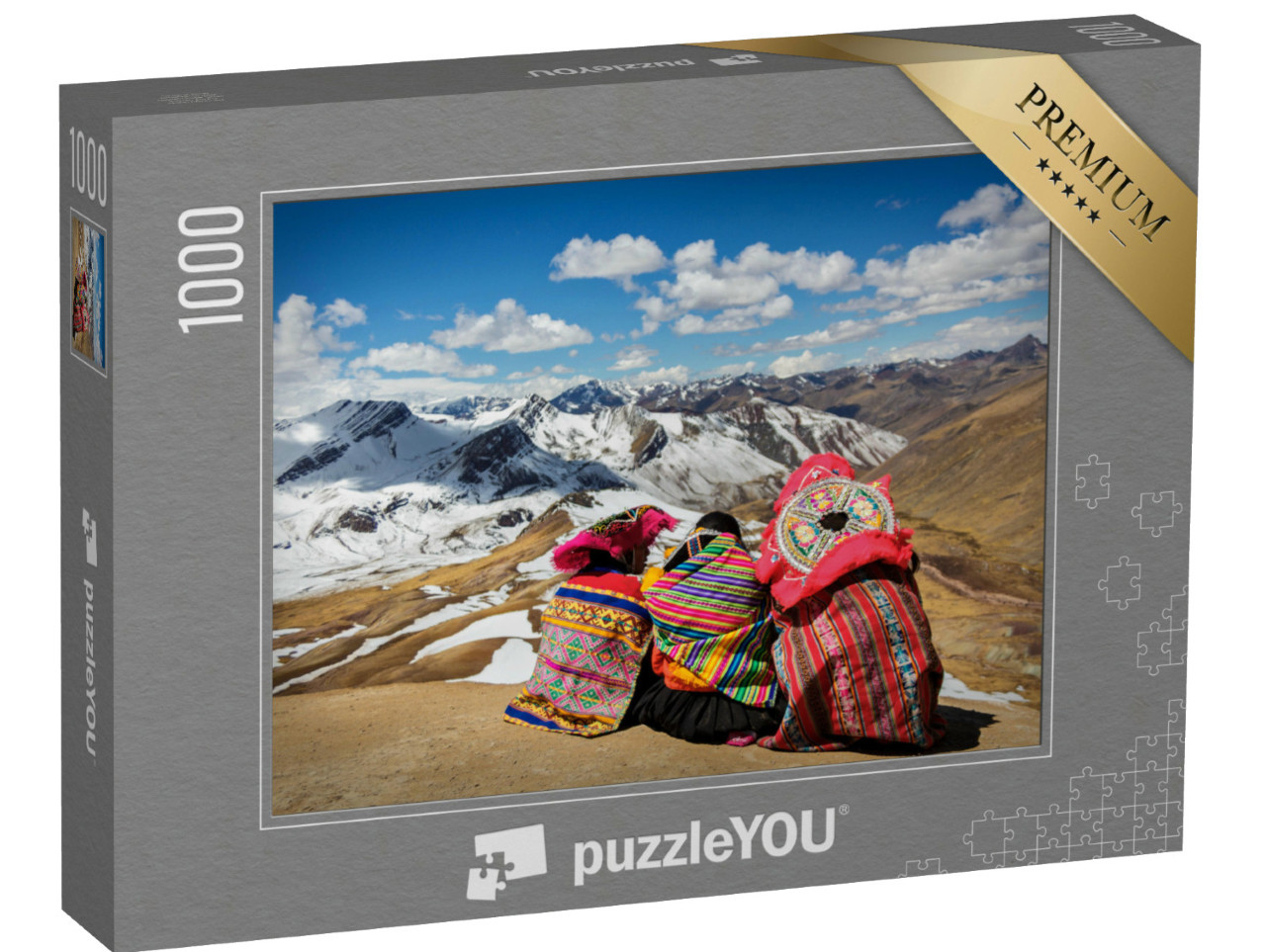 Puzzel 1000 stukjes „Peru: Mensen bezoeken de Andes en hun landschap“