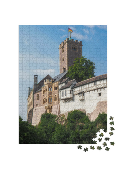 Puzzel 1000 stukjes „Kasteel Wartburg bij Eisenach, Duitsland“