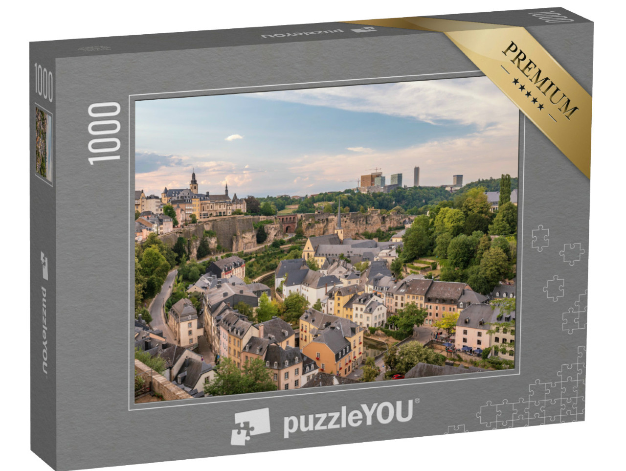 Puzzel 1000 stukjes „Grund wijk in Luxemburg Stad“