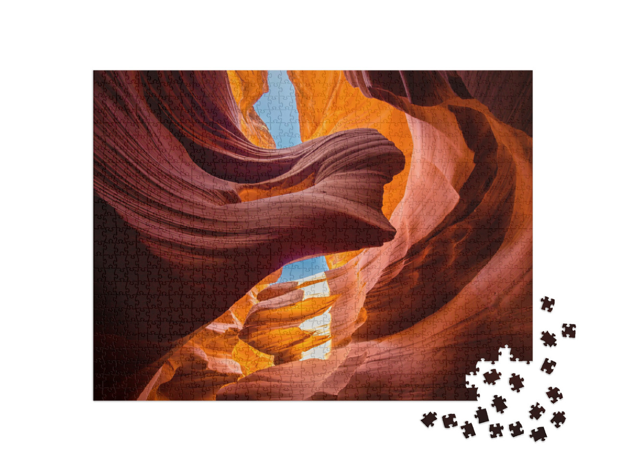Puzzel 1000 stukjes „Zandsteenformaties in Antelope Canyon, Arizona, VS“