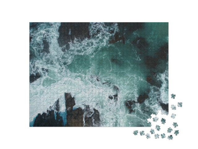 Puzzel 1000 stukjes „Wilde Atlantische Oceaan van Nieuw-Zeeland“